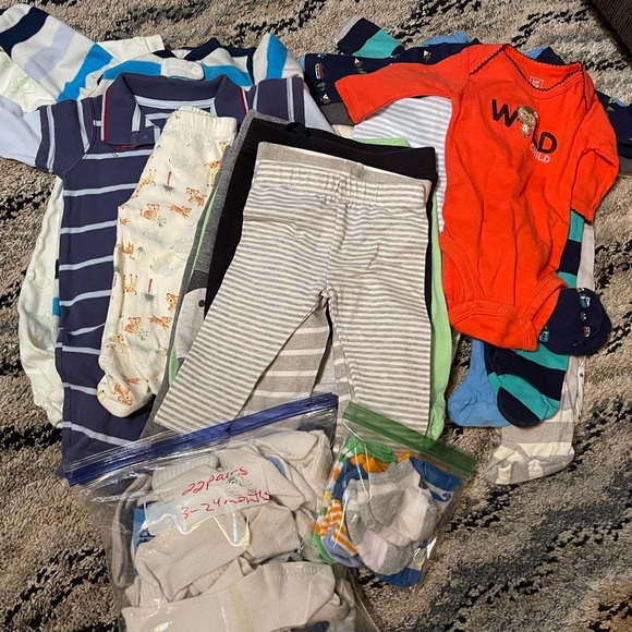 Other - Baby Clothing Bundle with Stripes and Animal Prints